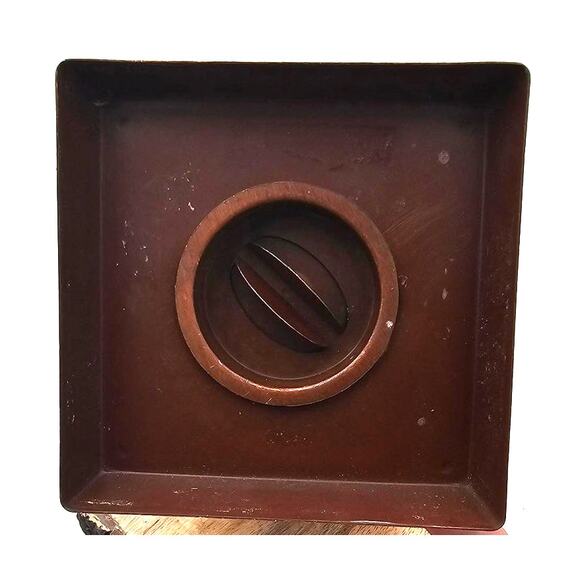 Japanese Pagoda Lantern Copper with Blue Opalescence Marbles - Picture 4 of 5